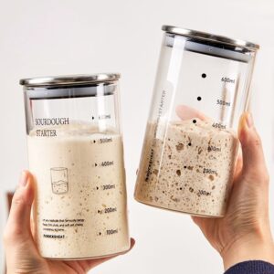 Sourdough Starter Measurement Jars Set