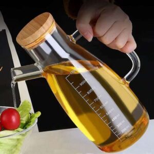 Glass Olive Oil Dispenser with Measurements