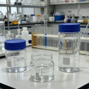 Laboratory Grade Storage Bottles Blue Cap