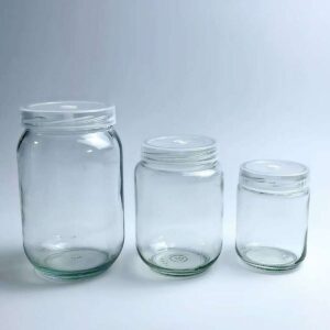 Clear Glass Mason Jars Assorted Set
